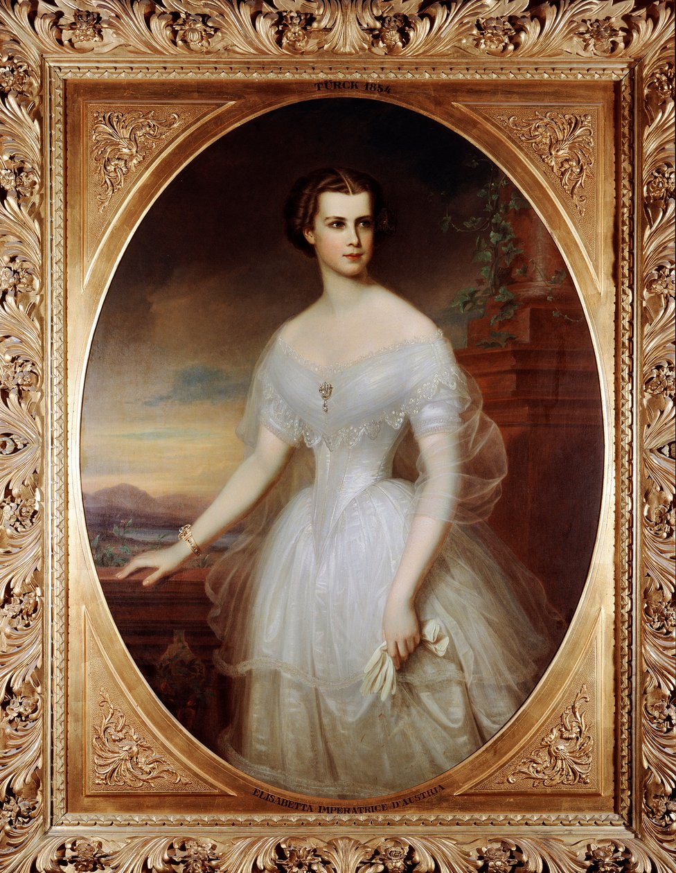 Alžběta (Sissi), rakouská císařovna v roce 1854 (obraz) od Eliza Turck