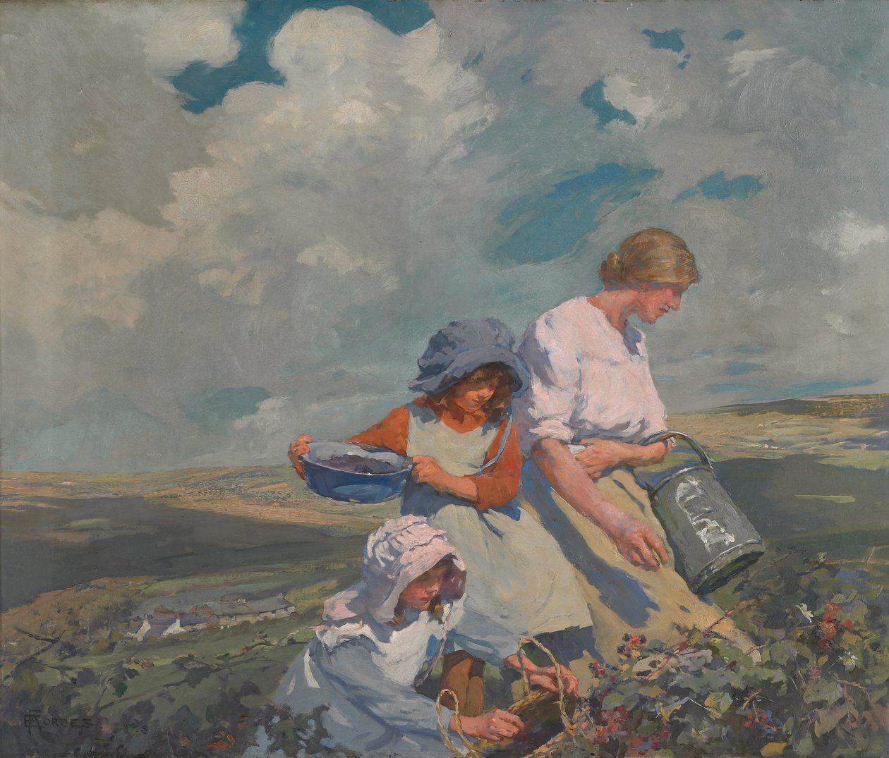 Shromáždění ostružin od Elizabeth Adela Stanhope Forbes