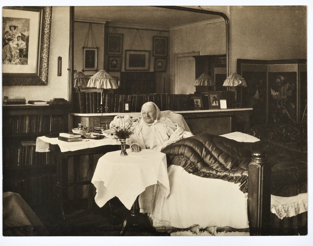 Florence Nightingale v posteli, 1906 od Elizabeth Bosanquet