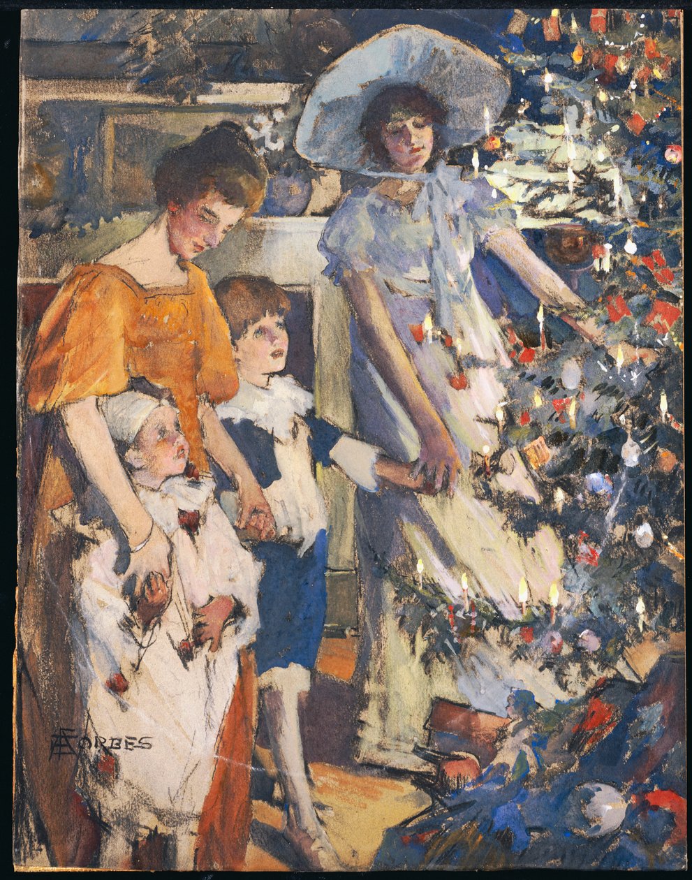 Vánoční stromeček od Elizabeth Adela Stanhope Forbes