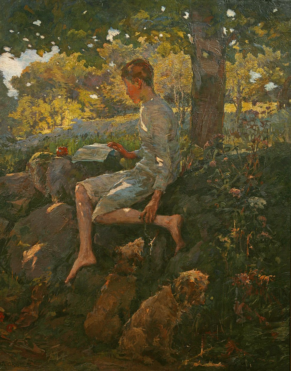 Poloviční prázdniny, 1909 od Elizabeth Adela Stanhope Forbes