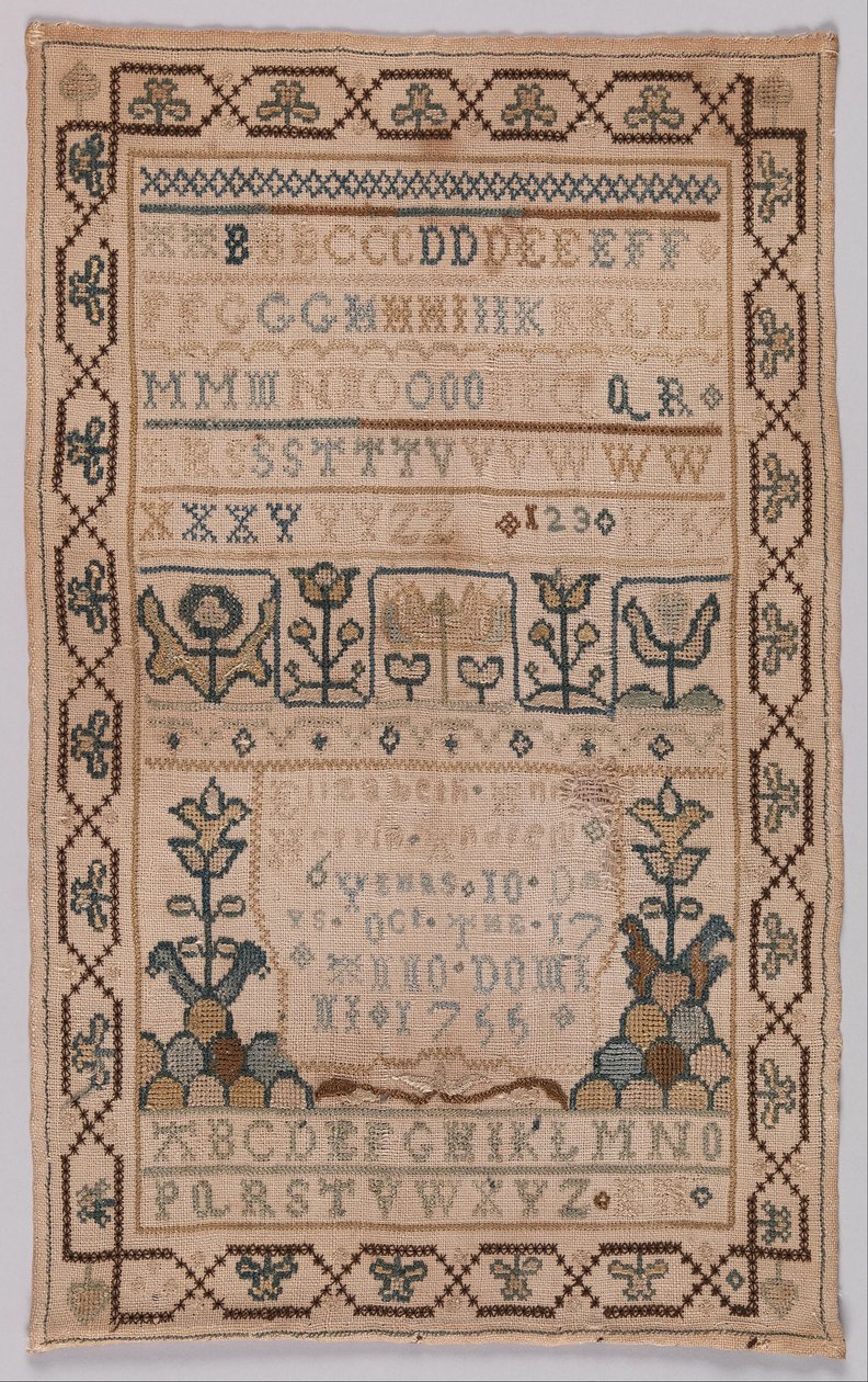 Sampler od Elizabeth Ann Herpin Andrew