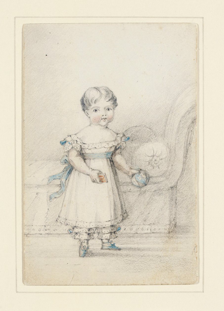 Princezna Victoria s míčem, 1822 od Elizabeth Keith Heathcote