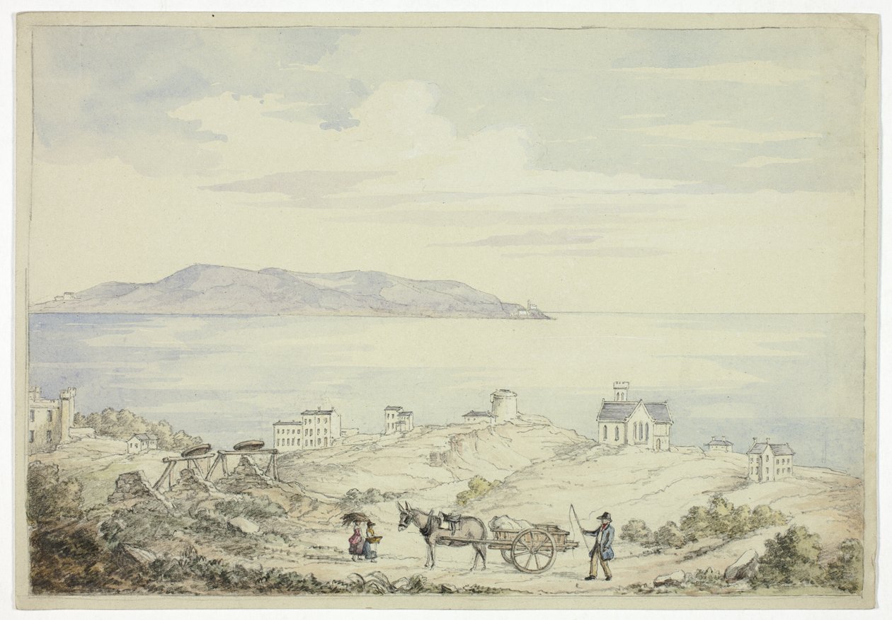Pohled na Dalkey ze silnice od Elizabeth Murray