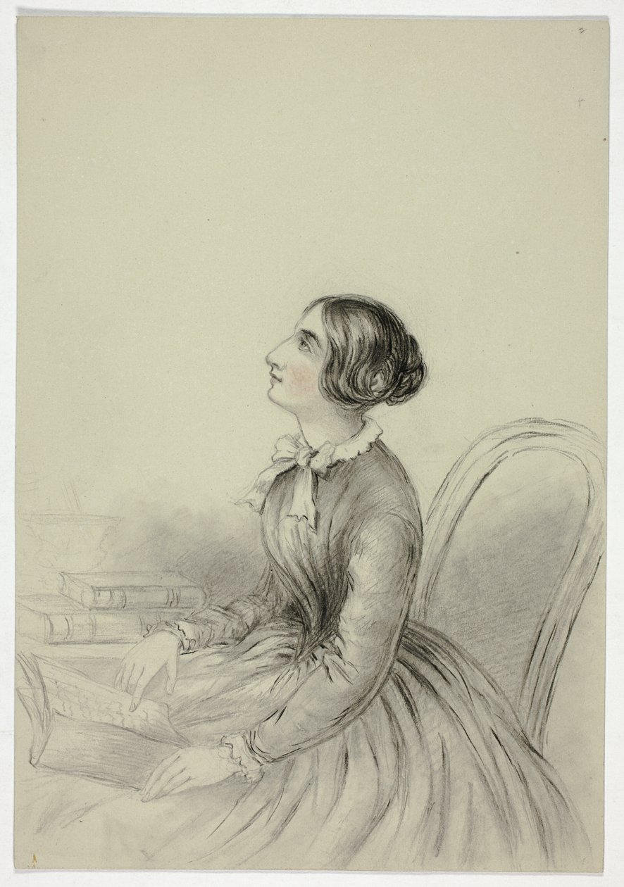 Mladá žena inspirována při čtení od Elizabeth Murray