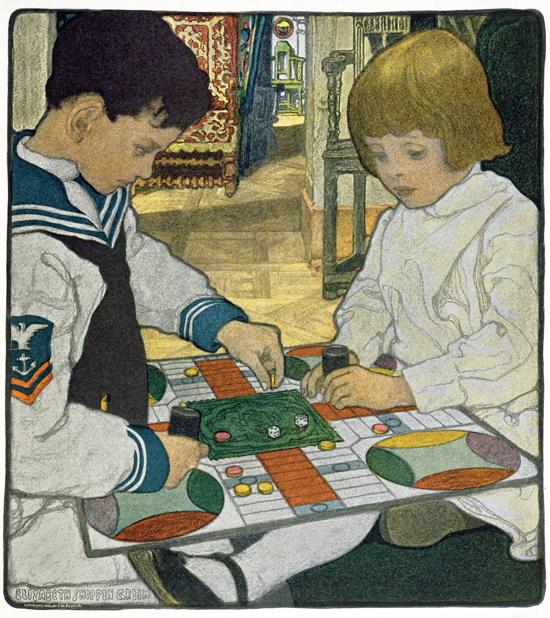 Deštivé odpoledne od Elizabeth Shippen Green