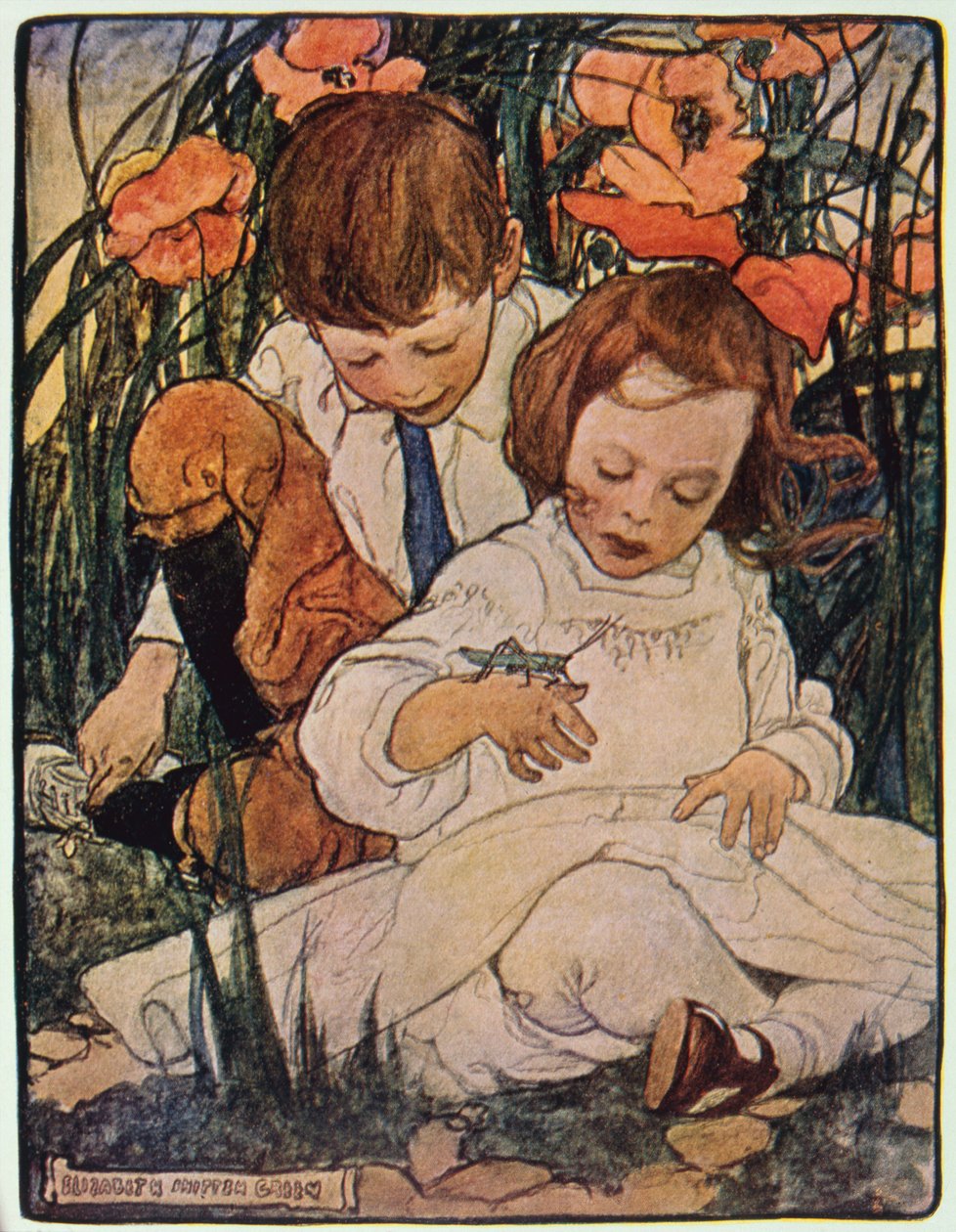 "They Call Me Sinbad the Grasshopper", řekl dětem z knihy "Outdoorland", nakladatelství D. Appleton  Co, NY  London. od Elizabeth Shippen Green