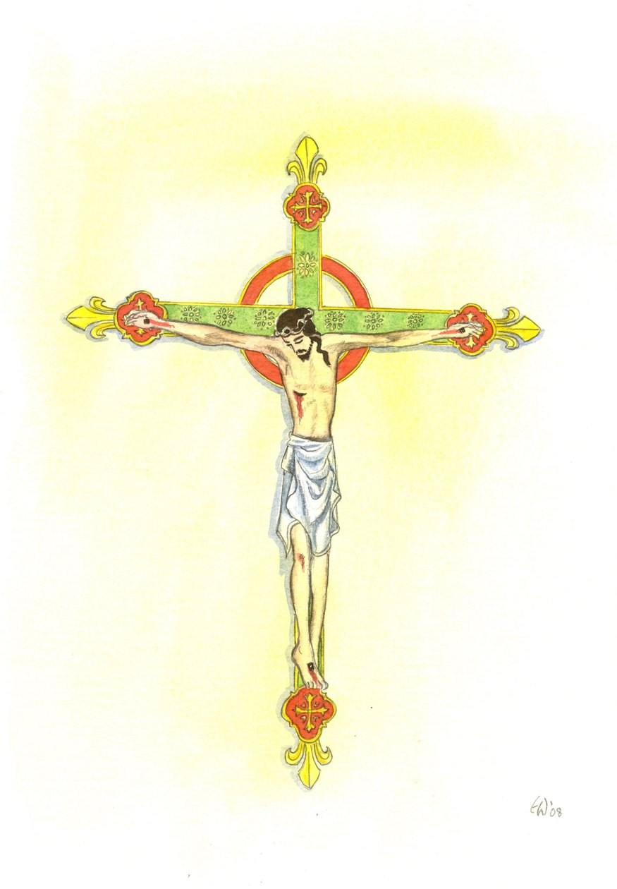 A Crucifix, 2001 (bez papíru) od Elizabeth Wang
