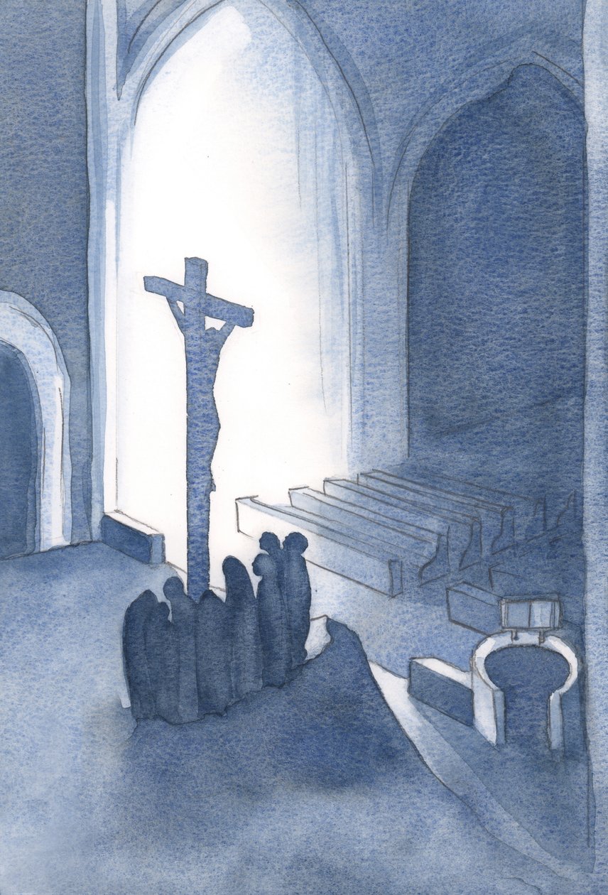 Při mši svaté přinášíme na díkůvzdání svatou a živou oběť, 2001 (bez papíru) od Elizabeth Wang