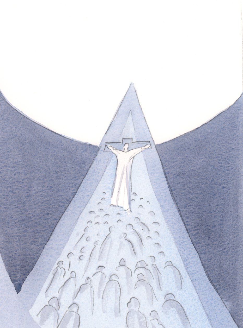 Kristus svým umučením, smrtí, vzkříšením a nanebevstoupením udělal cestu do nebe - způsob, který můžeme následovat., 2000 (bez papíru) od Elizabeth Wang