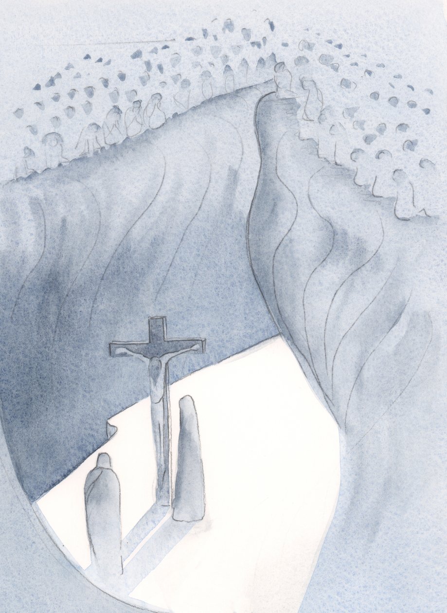 Kristus prokázal svou pokoru ve slabosti a slabosti, kterou přijal, když trpěl za hříchy všech generací., 2001 (bez papíru) od Elizabeth Wang