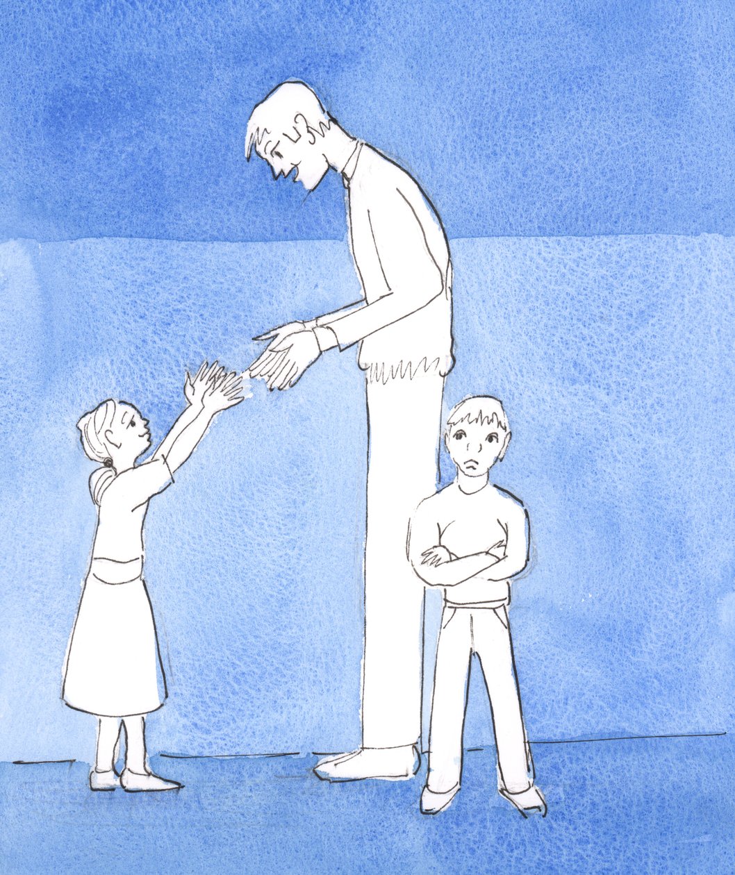 Jak smutné je v pozemském domově, když dítě neposlouchá, reptá, křičí, dupne, trucuje a chybí mu vděčnost, 2004 (bez papíru) od Elizabeth Wang