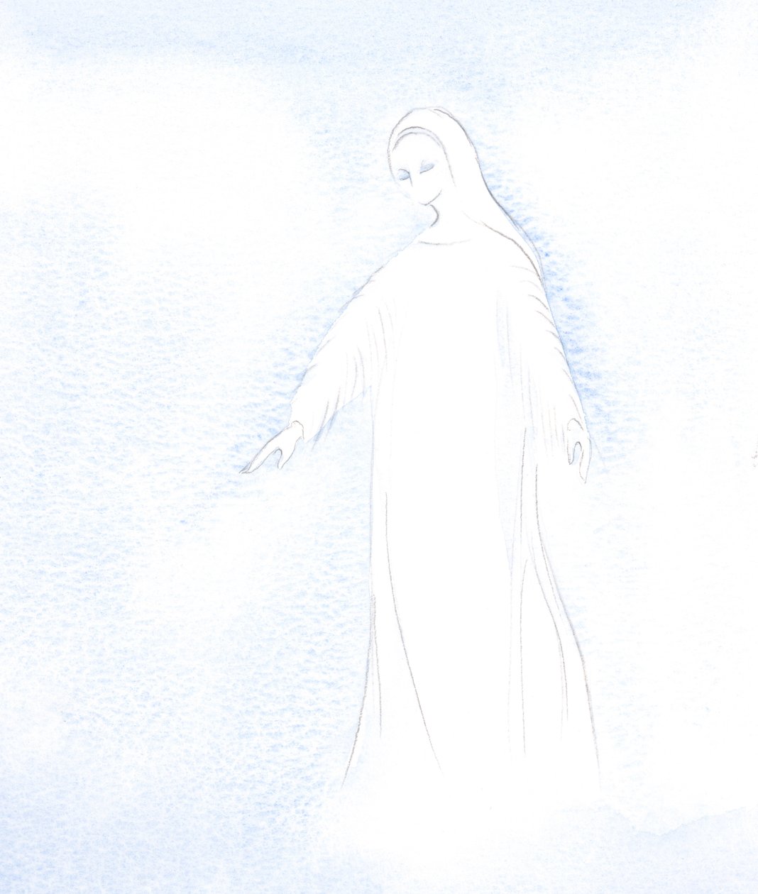 Byl mi dán pohled na důstojnost naší Svaté Matky Marie a na slávu, kterou nyní dostává v nebi., 2001 (bez papíru) od Elizabeth Wang