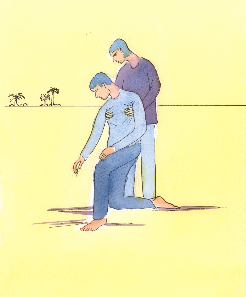 Ne vždy stačí modlit se za někoho v nesnázích, 2004 (bez papíru) od Elizabeth Wang