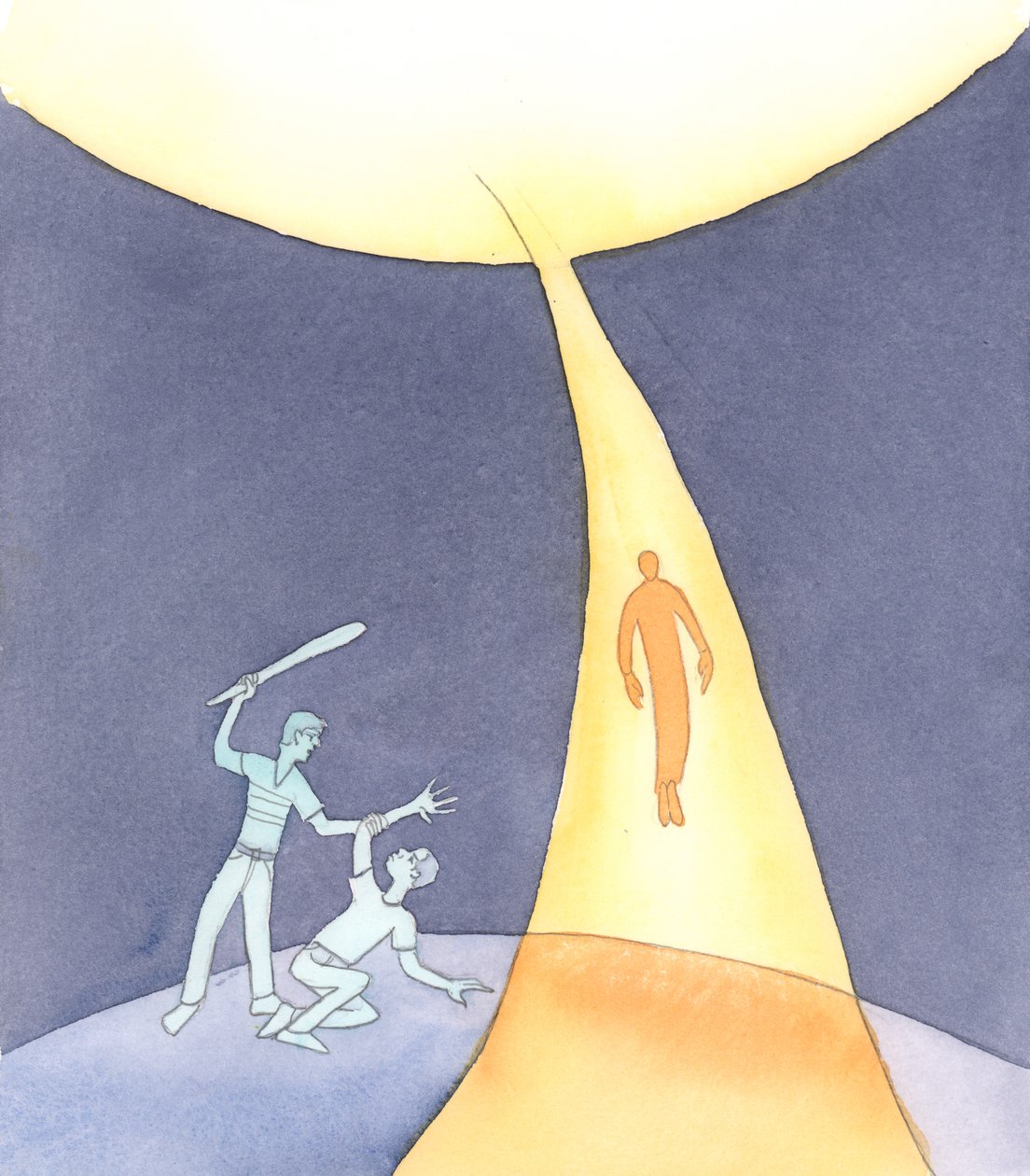Je to Duch svatý, Duch lásky, který nese duše do nebe, když zemřeme, 2004 (bez papíru) od Elizabeth Wang