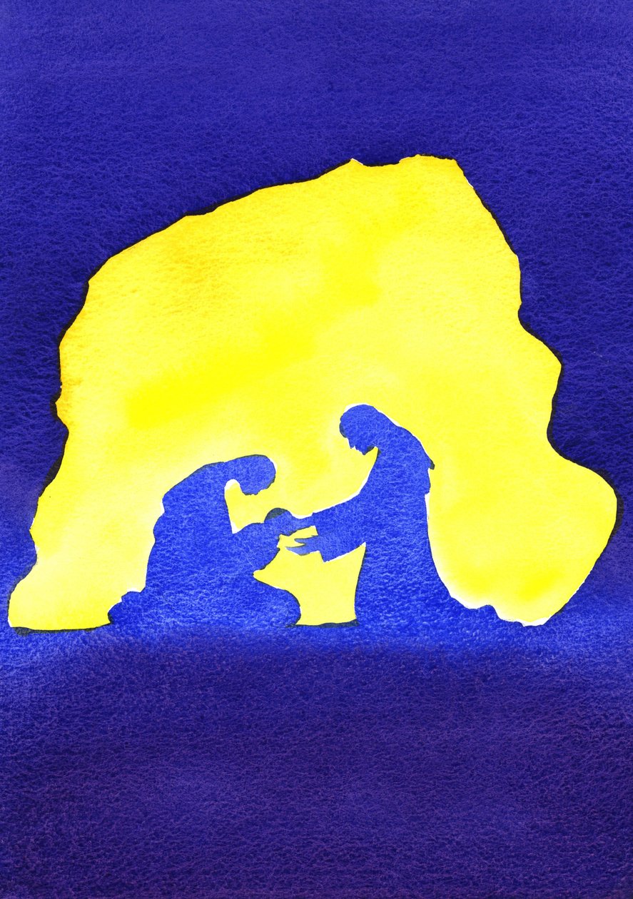 Ježíš se narodil v Betlémě, 2001 (bez papíru) od Elizabeth Wang