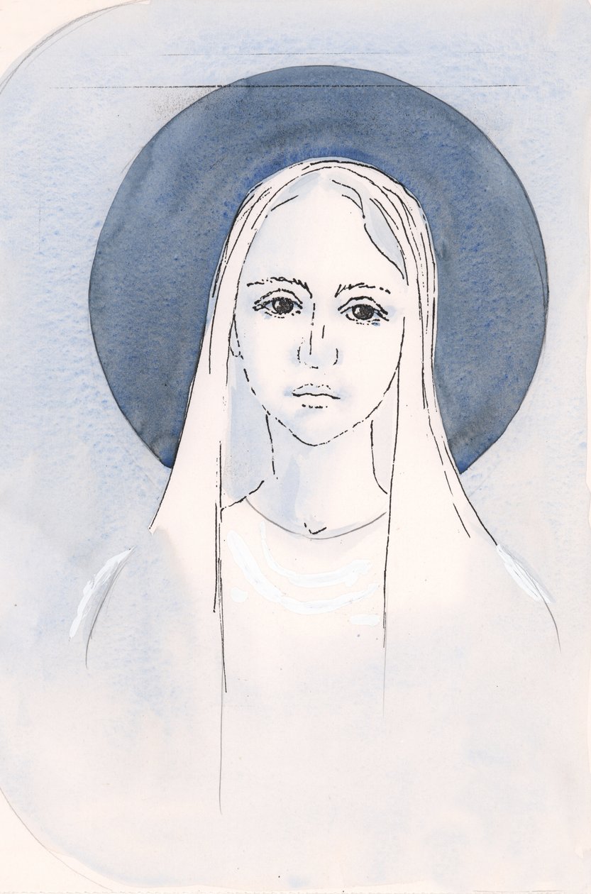 Blahoslavená Panna Maria, Panna Maria, 2000 (bez papíru) od Elizabeth Wang
