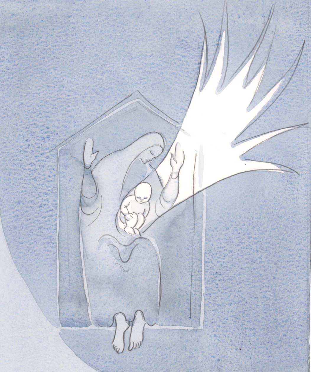 Blahoslavená Panna Maria je ?Svatý dům? která nesla Syna Božího ve svém lůně a bude navždy poctěna, 2001 (bez papíru) od Elizabeth Wang