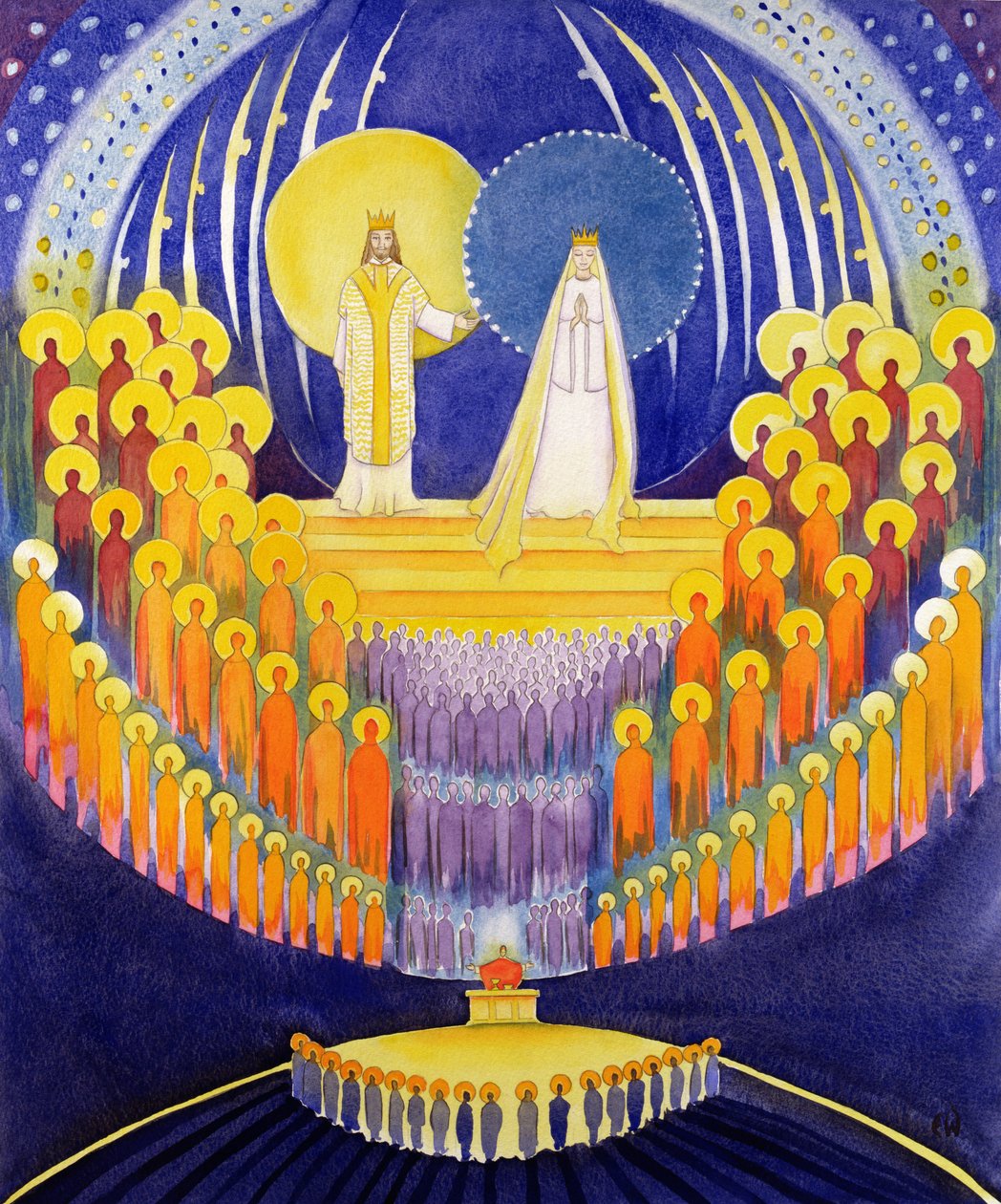 Korunování Panny Marie a Sláva všech svatých, 2003 (bez papíru) od Elizabeth Wang