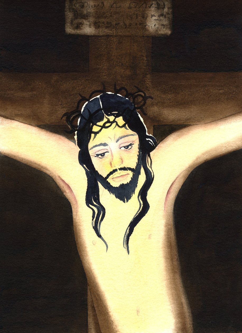 Ukřižování, 2001 (bez papíru) od Elizabeth Wang