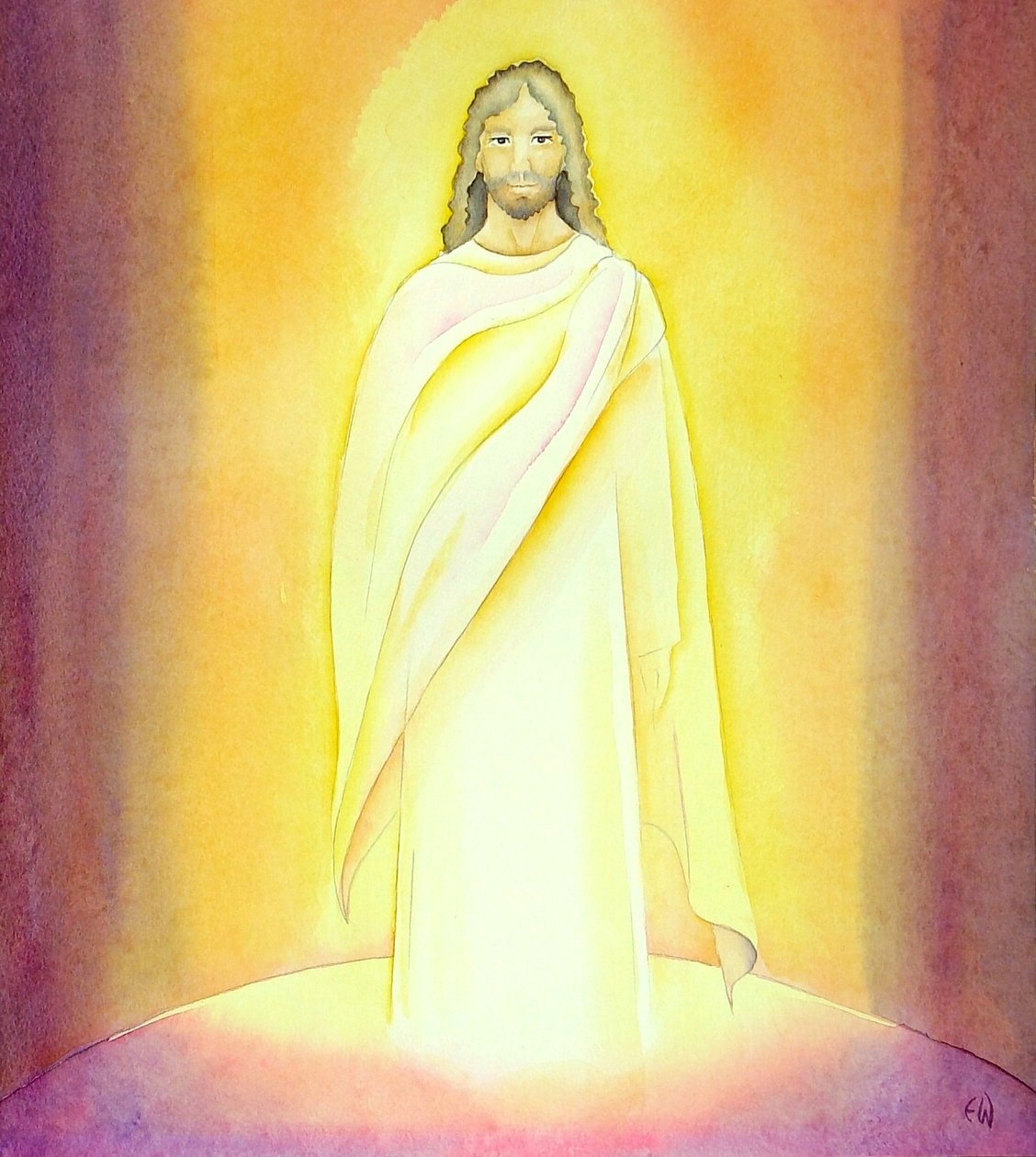 Vzkříšený Ježíš, 2001 (bez papíru) od Elizabeth Wang