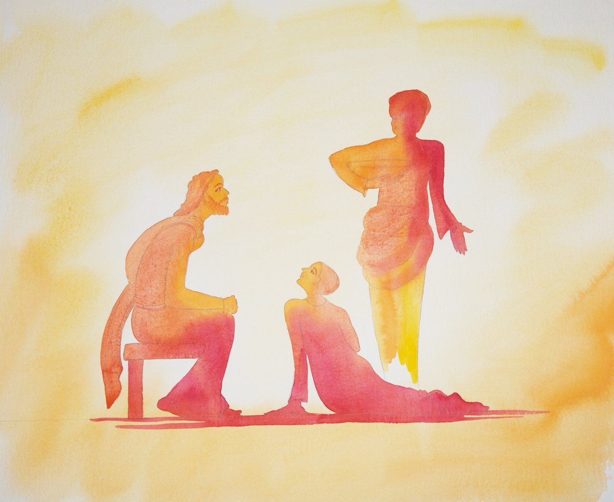 Žena, která hodně miluje a je jí hodně odpuštěno, 2001 (bez papíru) od Elizabeth Wang
