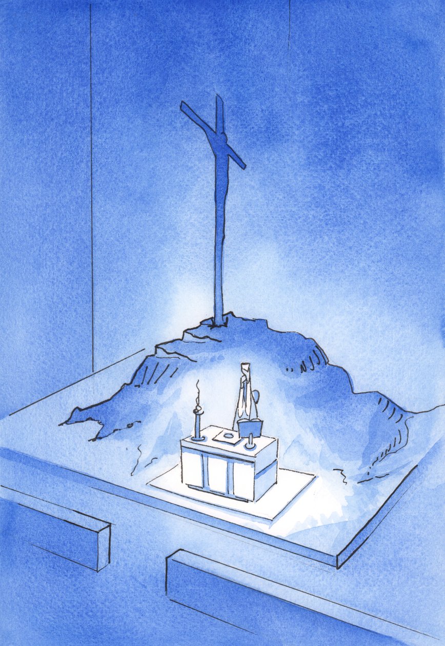 Toto je pohár mé krve“: Oběť Kalvárie je znovu představena při každé mši, 2001 (bez papíru) od Elizabeth Wang