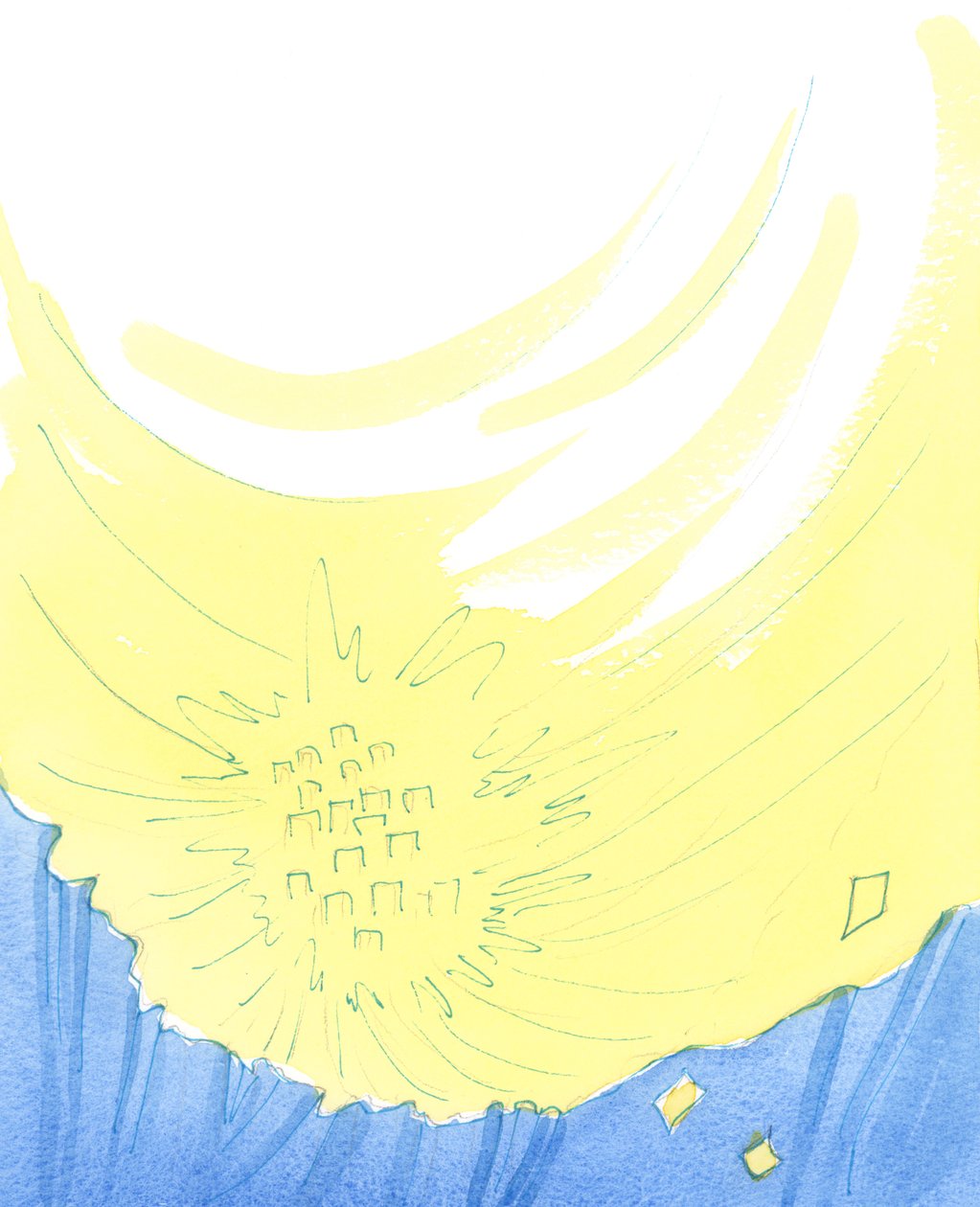 Ti, kteří vstoupí do nebe, najdou, jako by v cizí zemi, vzrušení z krásy a novost, 2003 (bez papíru) od Elizabeth Wang