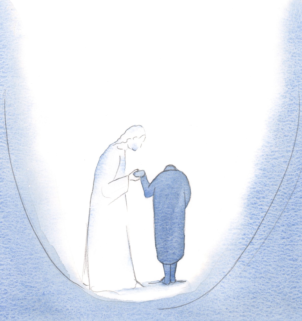 Když jsem se mu při přijímání poklonil, vzkřísil mě, 2000 (bez papíru na papíře) od Elizabeth Wang