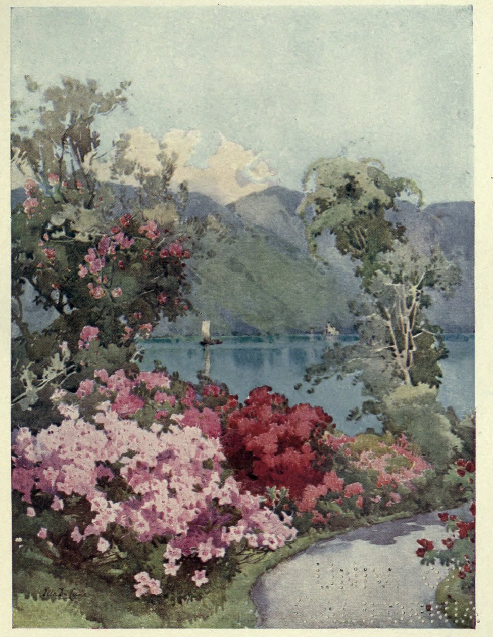 Azalky, Lago di Como, Ilustrace z 