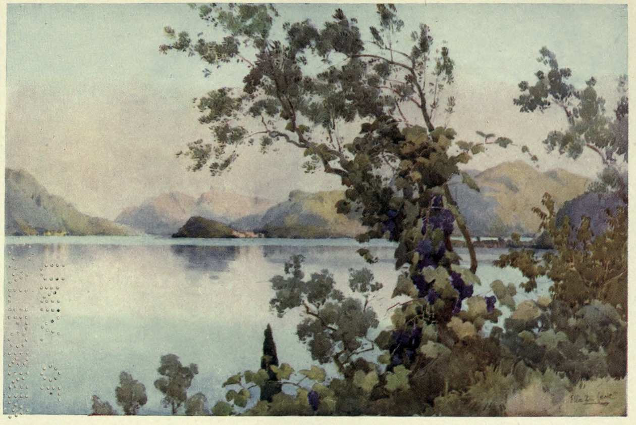 Večer, Lago di Como, Ilustrace z 