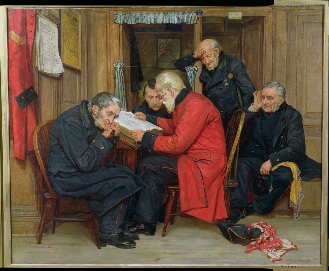 Chelsea Pensioners in the Long Wards, 1879 od Ellen Conolly