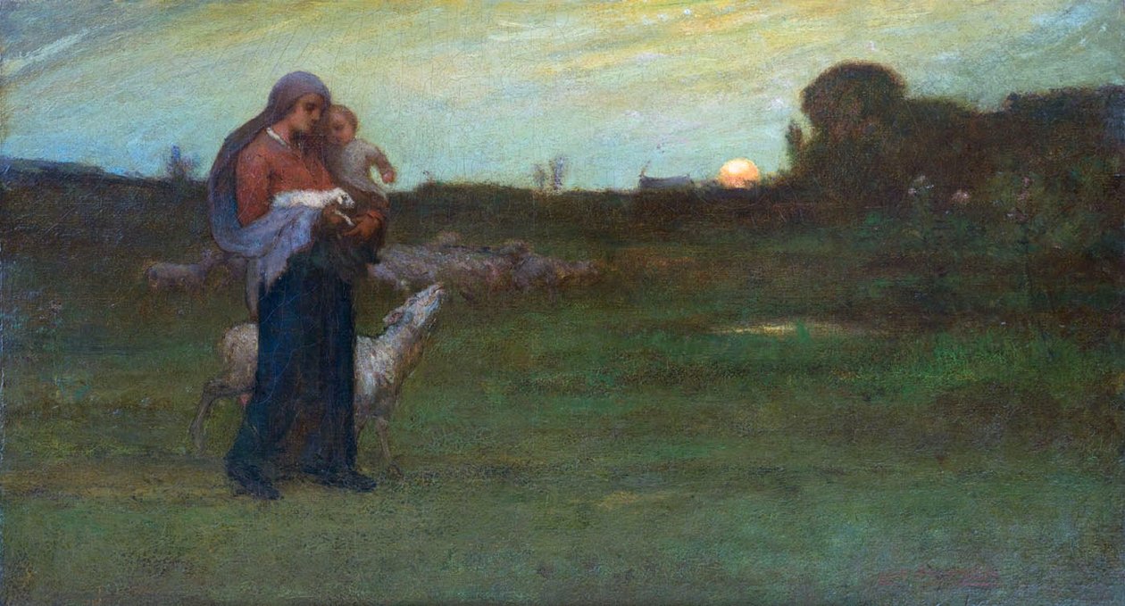 Madonna a Beránek od Elliot Daingerfield