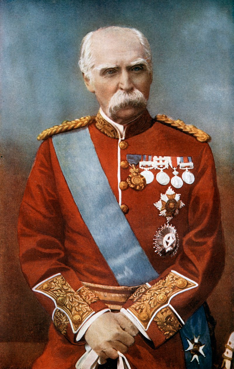 Polní maršál Sir Donald Martin Stewart, britský voják, c1900 1902. od Elliott and Fry