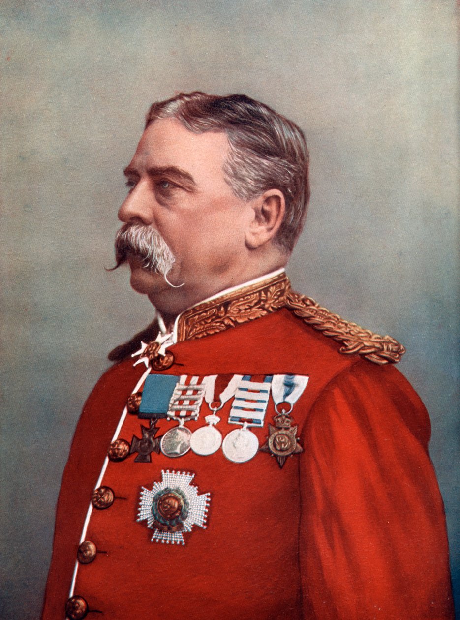 Generál Sir Hugh Gough, Strážce klenotů, Tower of London, 1902. od Elliott and Fry
