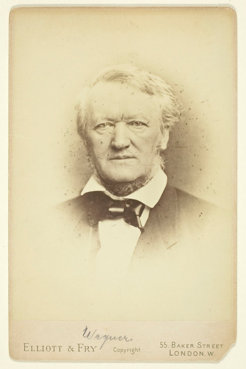 Portrét Wagnera, 1877. od Elliott and Fry