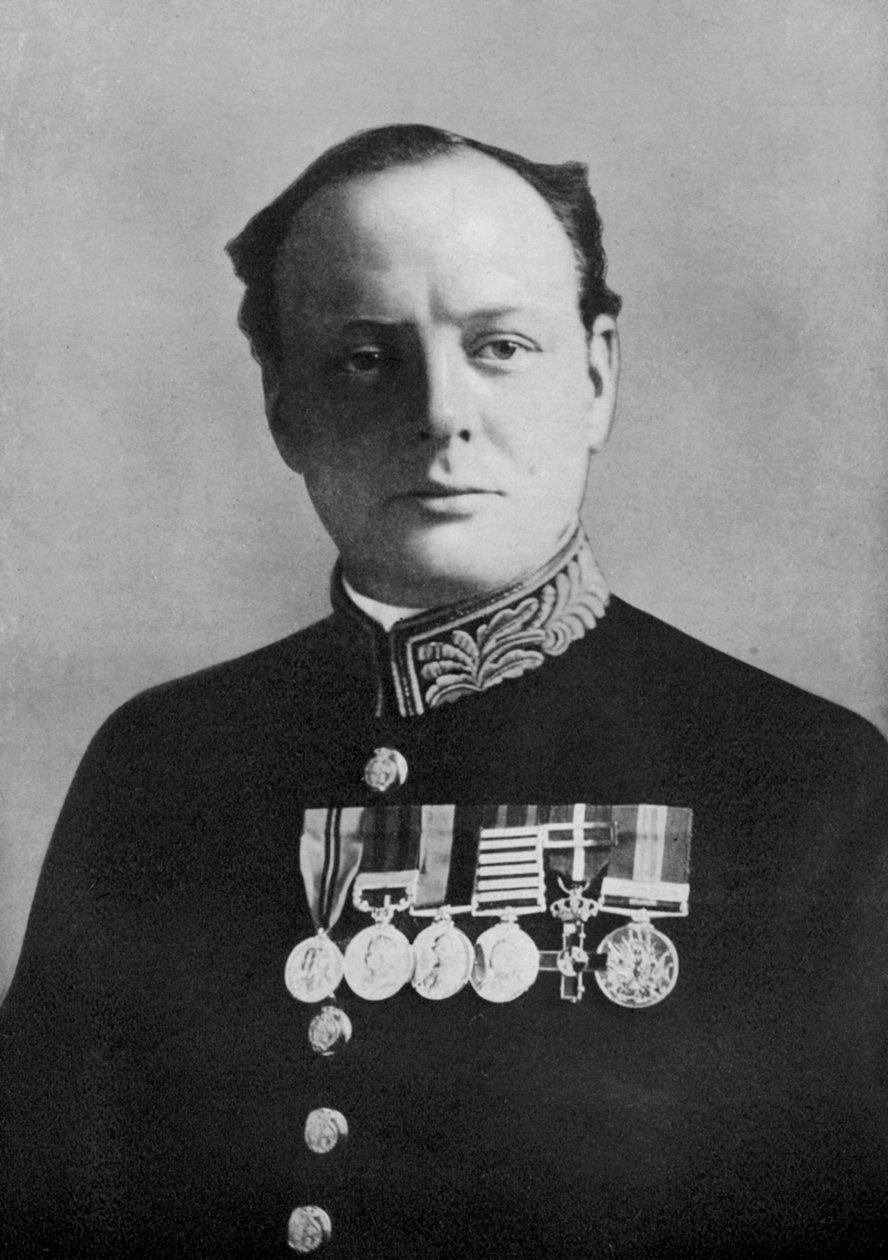 Winston Churchill, první lord admirality, 1914-1915, 1920 od Elliott and Fry