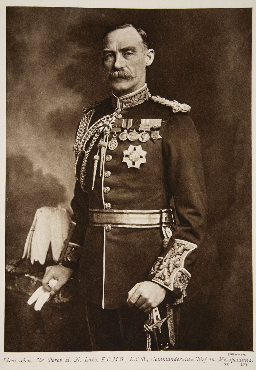 Generálporučík Sir Percy H. N. Lake, 1914-19 od Elliott und Fry Studio