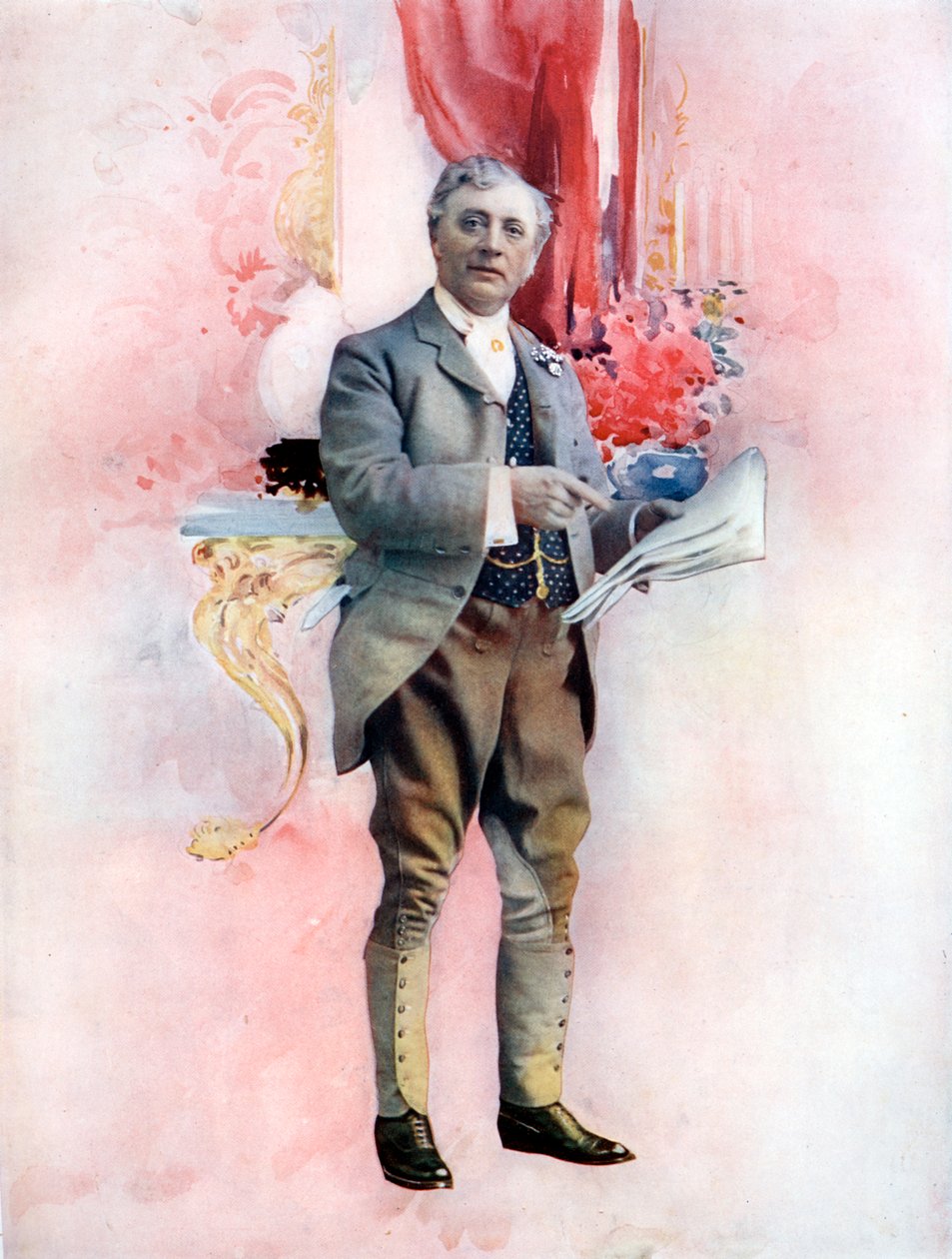 Charles Groves ve filmu The Elder Miss Blossom, c1902. od Ellis and Walery