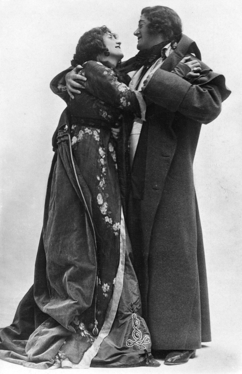 Julia Neilson a Fred Terry ve filmu The Scarlet Pimpernel, c1905. od Ellis and Walery