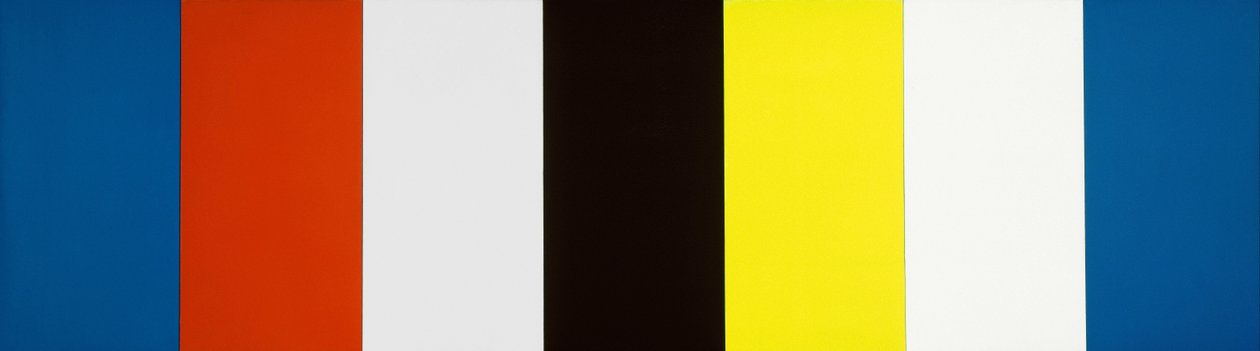 Červená Žlutá Modrá Bílá a Černá od Ellsworth Kelly