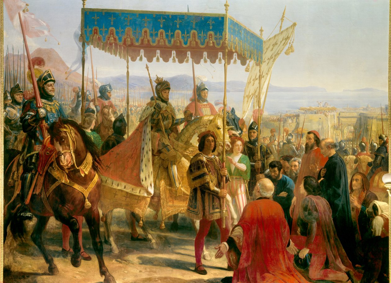 Vstoupil Karel VIII (1470-1498) v Neapoli od Eloi Firmin Feron