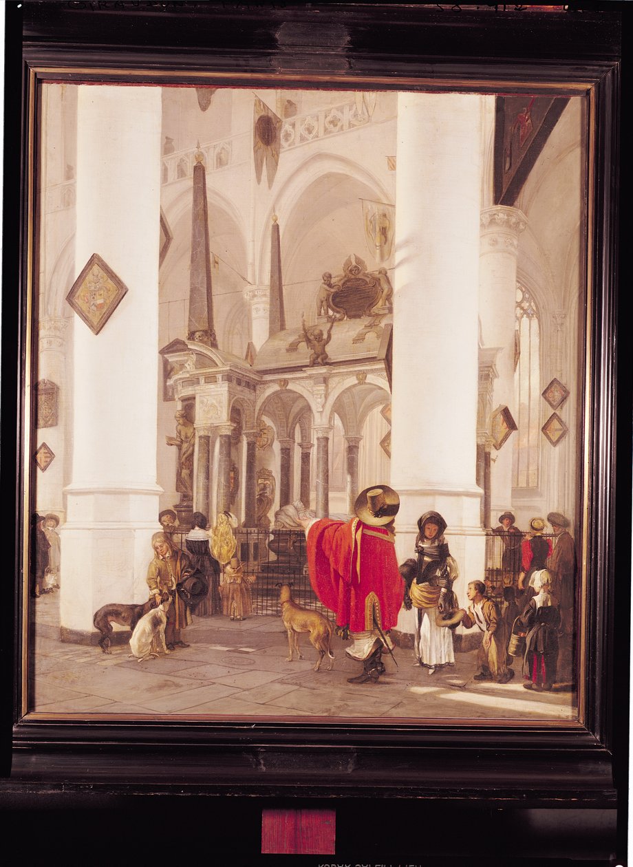 Interiér Nového kostela, Delft, 1656 od Emanuel de Witte