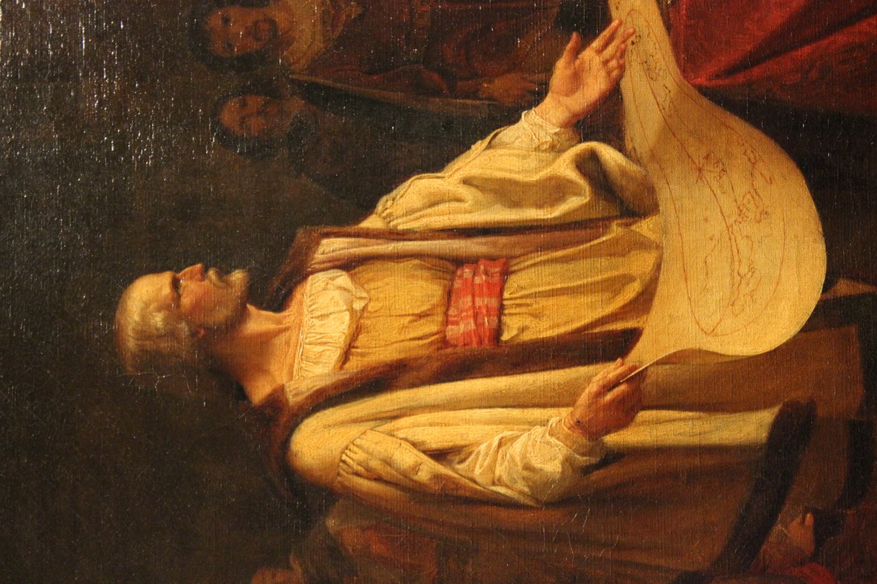 Kryštofa Kolumba před salmanským koncilem od Emanuel Gottlieb Leutze