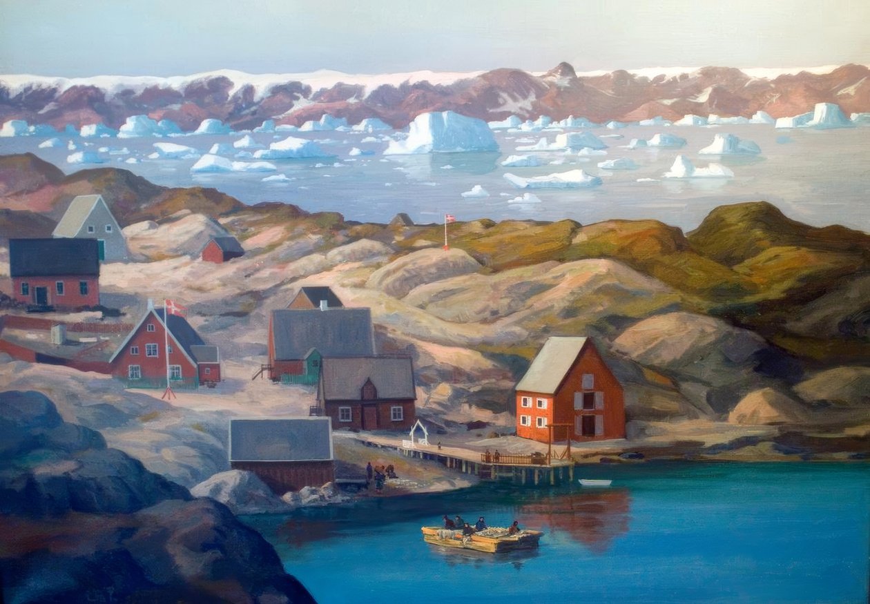 Jakobshavn od Emanuel A. Petersen