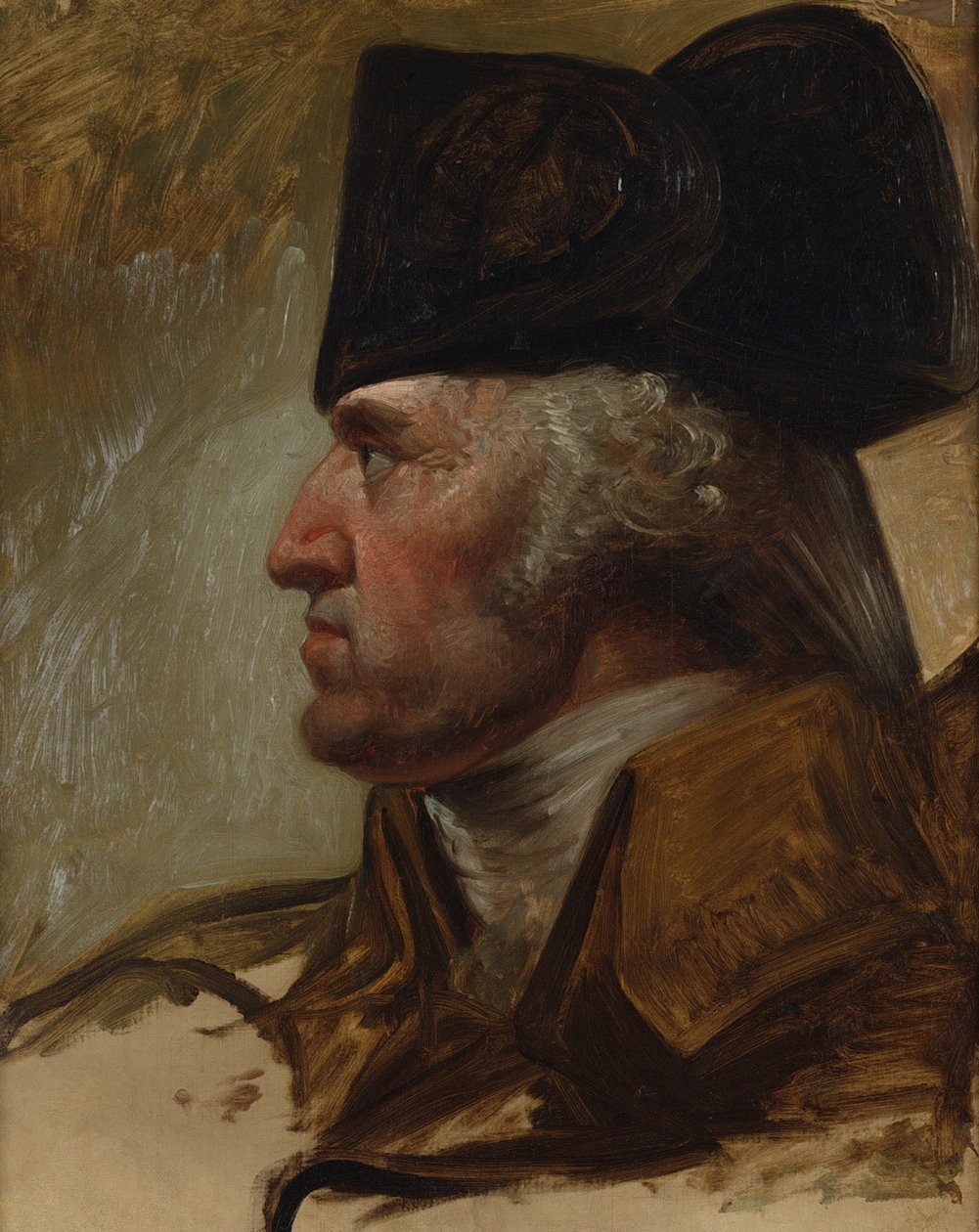 George Washington, Studie pro Washington Crossing the Delaware, c.1850 od Emanuel Gottlieb Leutze