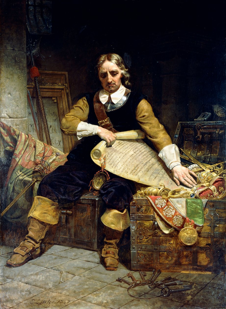 Oliver Cromwell, 1867 od Emanuel Gottlieb Leutze