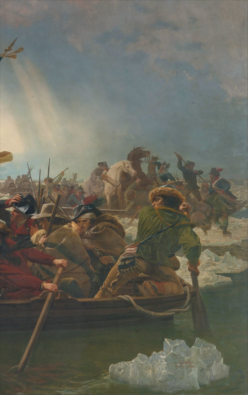 Washington Crossing the Delaware River, 25. prosince 1776 od Emanuel Gottlieb Leutze