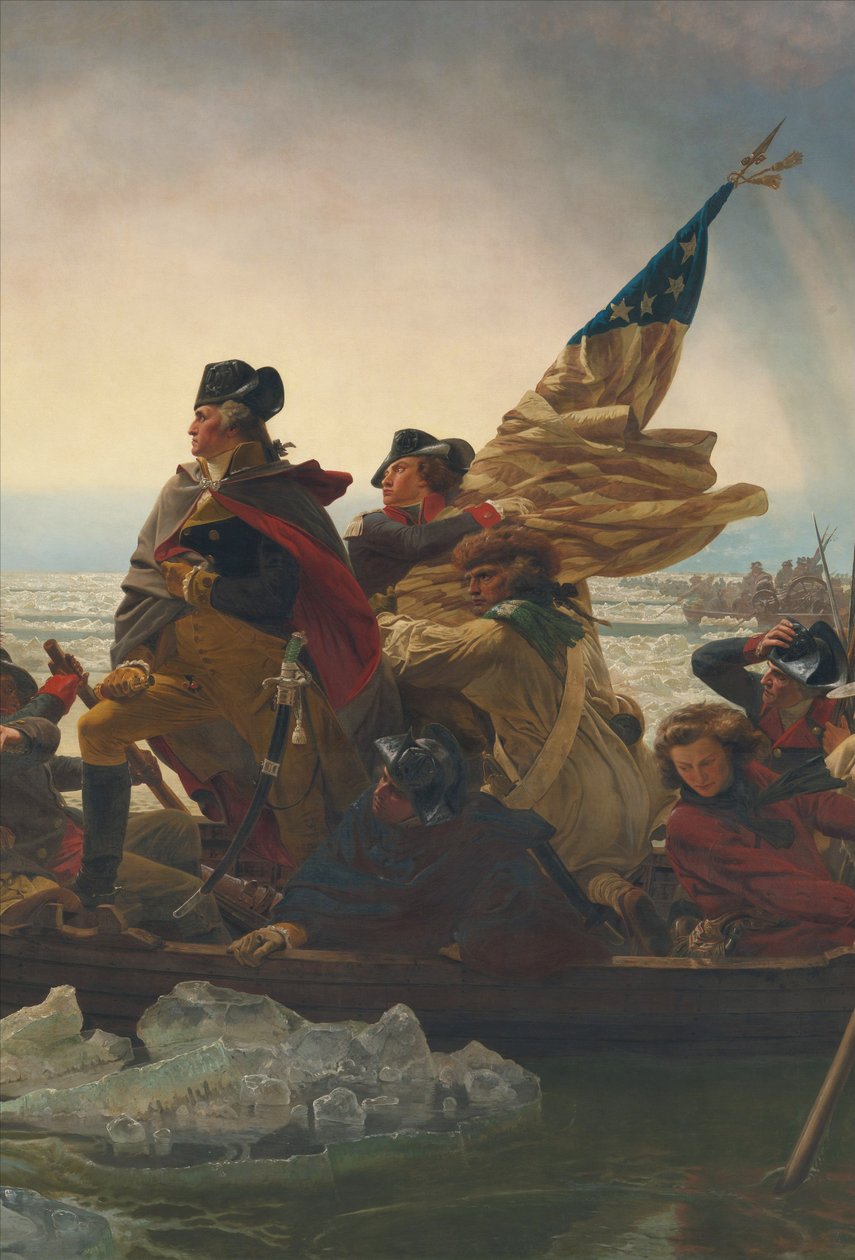 Washington Crossing the Delaware River, 25. prosince 1776 od Emanuel Gottlieb Leutze