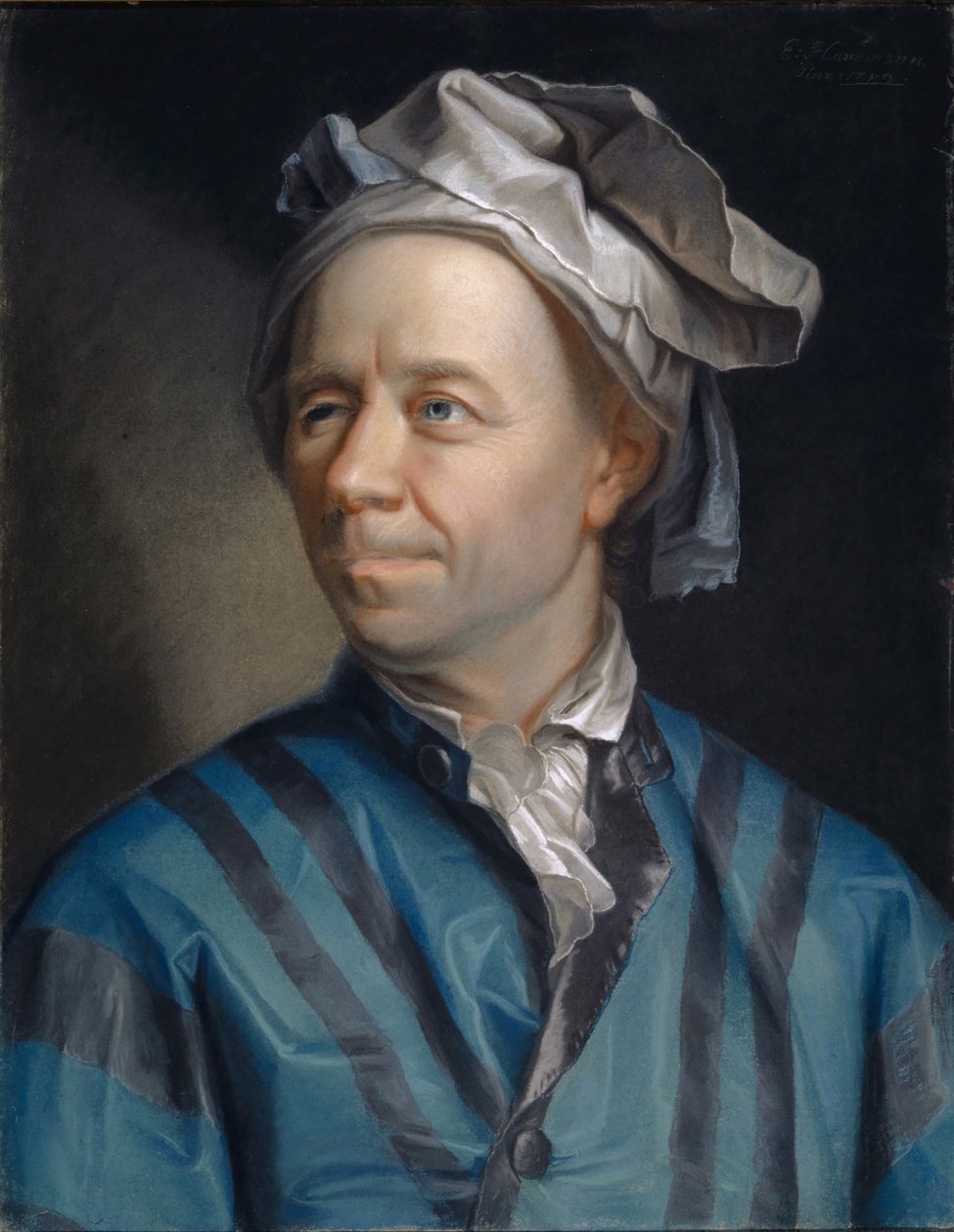 Portrét matematika Leonharda Eulera 1707-1783, 1753. od Emanuel Handmann